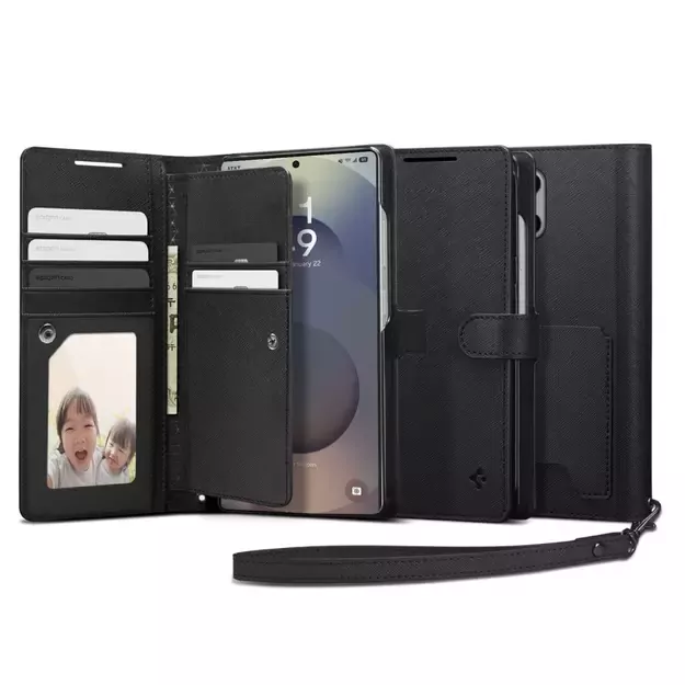 Spigen Wallet &quot S&quot  Case for Samsung Galaxy S25 Ultra - Black