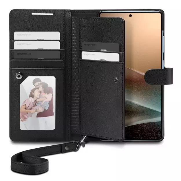 Spigen Wallet &quot S&quot  Case for Samsung Galaxy S25 Ultra - Black 1