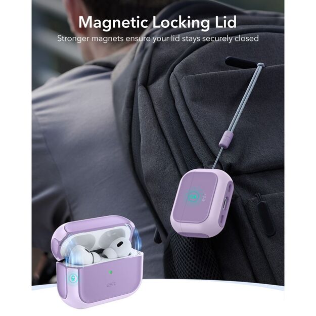 ESR Orbit Halolock MagSafe case for AirPods Pro - purple 7