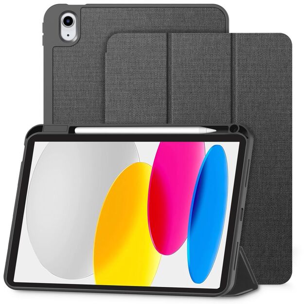 Tech-Protect SC Pen Canvas Case for iPad 10.9&rdquo; 2022 / iPad 11&rdquo; 2025 - Gray 1