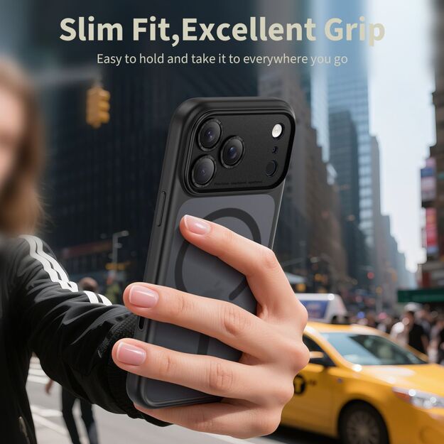 Tech-Protect Magpeak Magsafe CC Case for iPhone 17 Pro - Matte Black 4