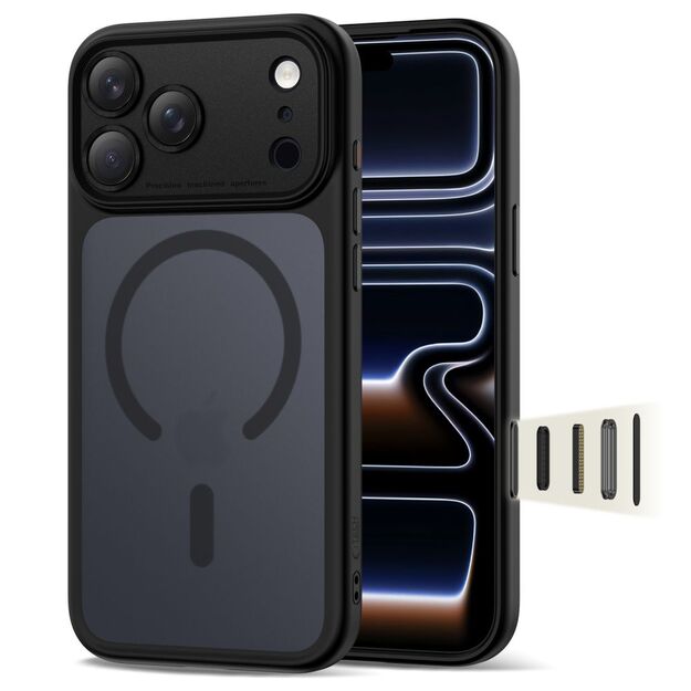 Tech-Protect Magpeak Magsafe CC Case for iPhone 17 Pro - Matte Black