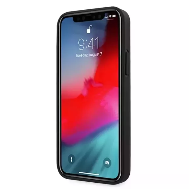 Guess GUHCP12LVSATMLRE iPhone 12 Pro Max 6.7&quot  red/red hardcase Saffiano 5