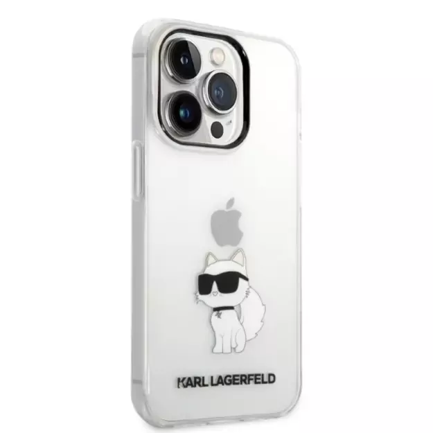 Karl Lagerfeld KLHCP14XHNCHTCT iPhone 14 Pro Max 6.7&quot  transparent hardcase Ikonik Choupette 3