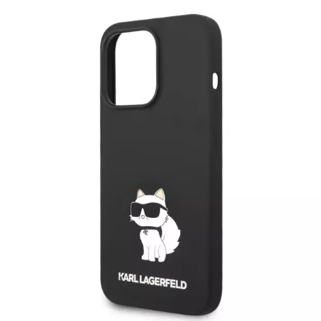 Karl Lagerfeld Silicone Choupette case for iPhone 14 Pro Max - black 12