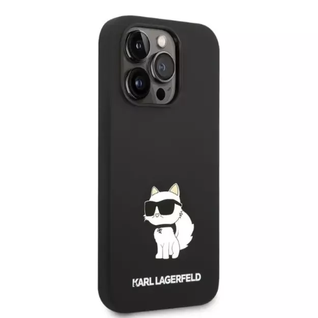 Karl Lagerfeld Silicone Choupette case for iPhone 14 Pro Max - black 10