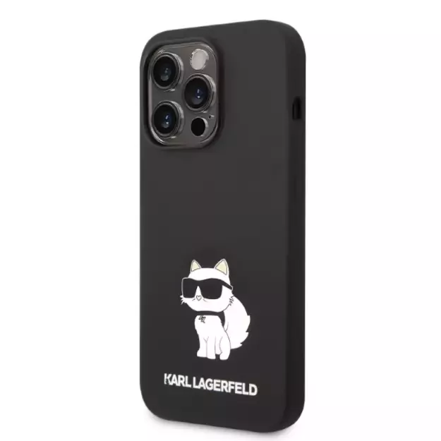 Karl Lagerfeld Silicone Choupette case for iPhone 14 Pro Max - black 8