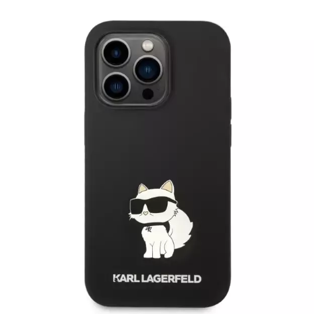 Karl Lagerfeld Silicone Choupette case for iPhone 14 Pro Max - black 9