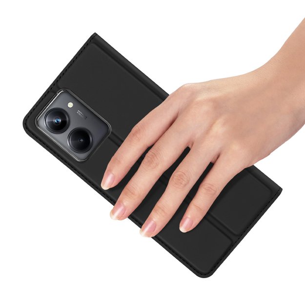 Dux Ducis Skin Pro Case for Realme 10 Pro Flip Card Wallet Stand Black 37