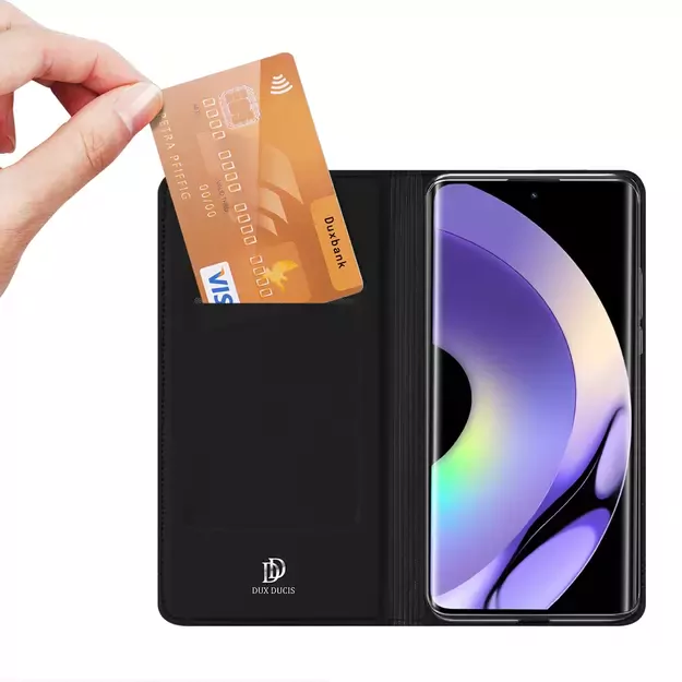 Dux Ducis Skin Pro Case for Realme 10 Pro Flip Card Wallet Stand Black 15