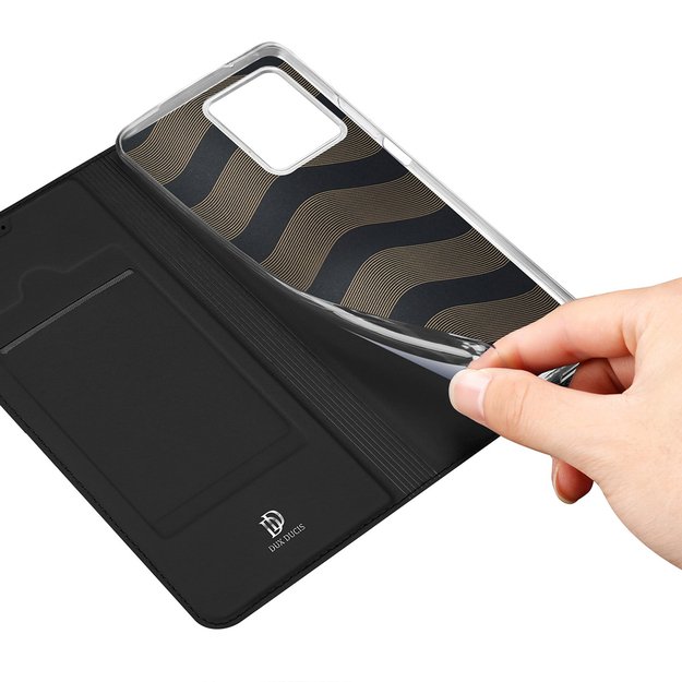 Dux Ducis Skin Pro Case for Realme 10 Pro Flip Card Wallet Stand Black 39