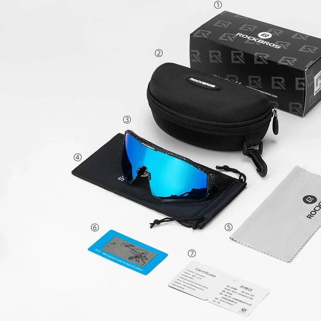 Rockbros SP297 polarizing cycling glasses - black 1