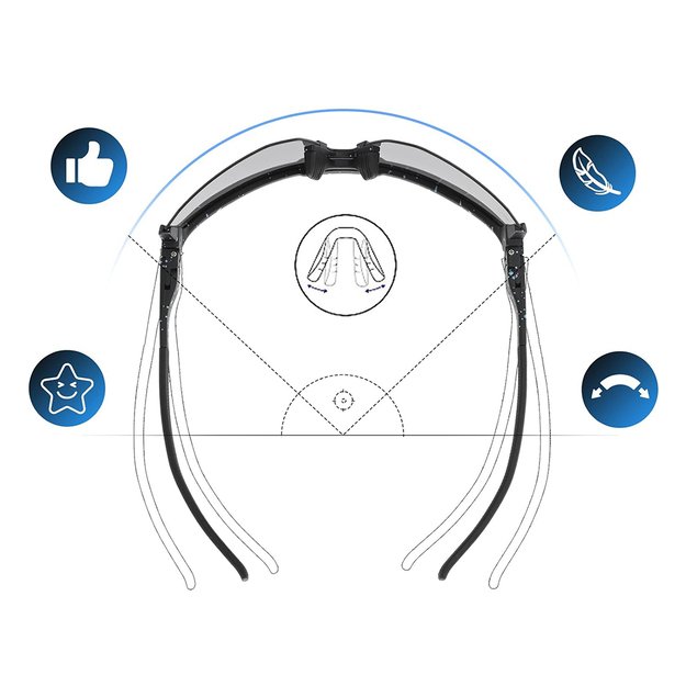 Rockbros SP297 polarizing cycling glasses - black 4