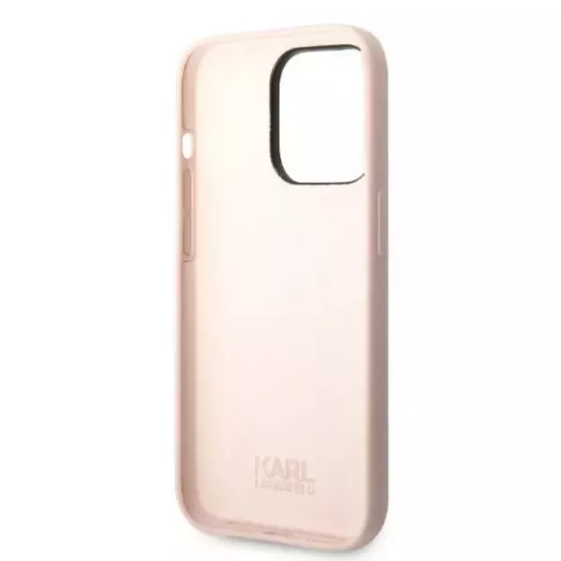 Karl Lagerfeld KLHCP14LSNIKBCP iPhone 14 Pro 6.1  hardcase pink/pink Silicone Ikonik 6