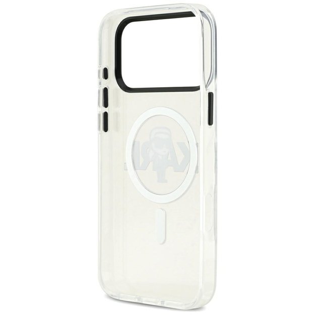 Karl Lagerfeld IML Karl Sketch Logo MagSafe Case for iPhone 17 Pro Max - Transparent 6