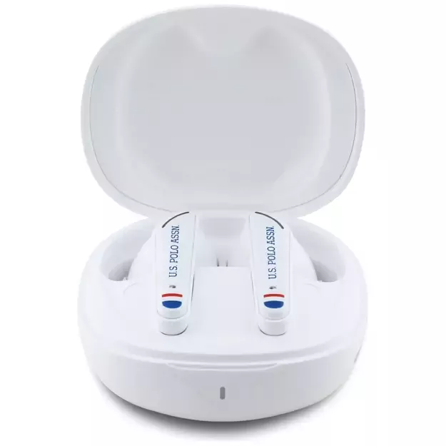 TWS US Polo DH Logo Bluetooth Headphones - White 1