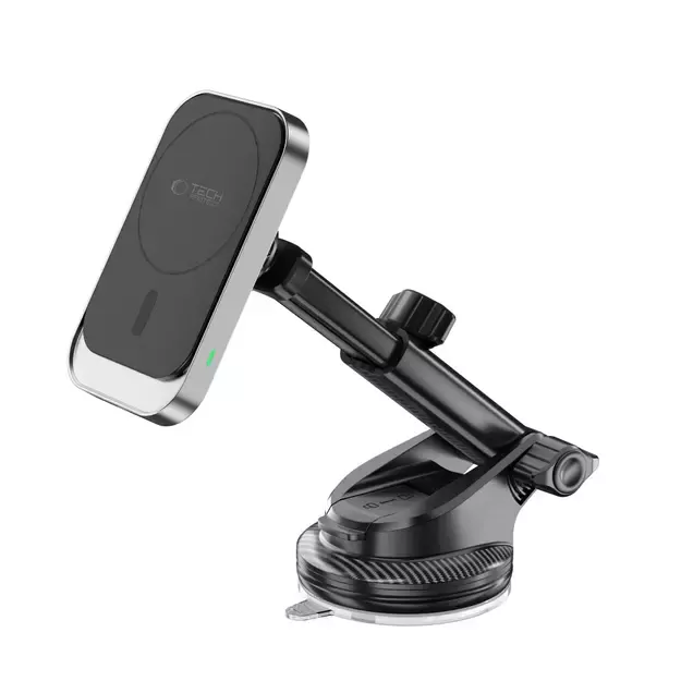 Tech-Protect MM15W-V9 Car Holder with MagSafe for Dashboard and Air Vent 15W - Black 7
