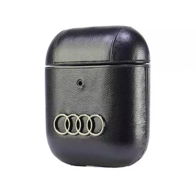 Audi Leather Big Logo Case for AirPods 1 / 2 - Black 7