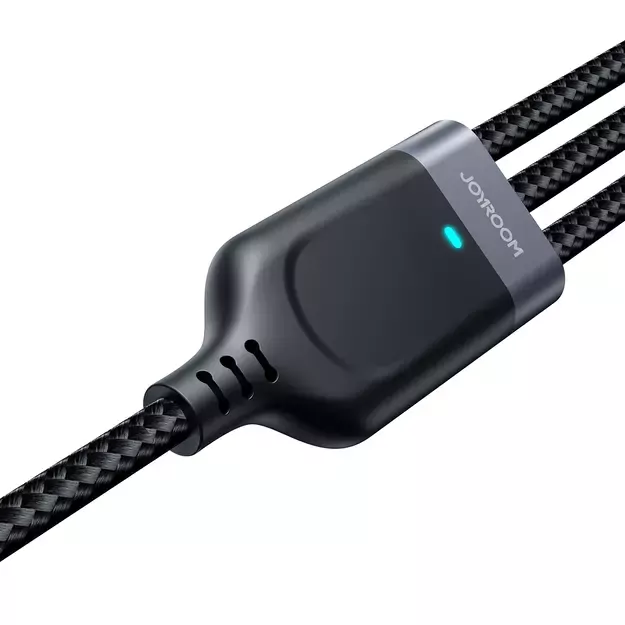 Joyroom Multi-Use Series S-A18 3in1 USB-A - Lightning / USB-C / micro USB cable 0.3m - black 1