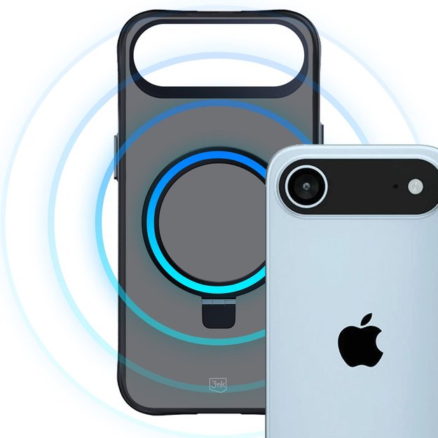 3mk Smoke Case Mag&amp Stand for iPhone Air - Black 2