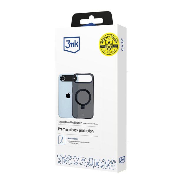 3mk Smoke Case Mag&amp Stand for iPhone Air - Black 19