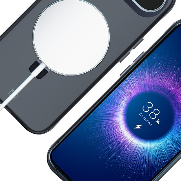 3mk Smoke Case Mag&amp Stand for iPhone Air - Black 16