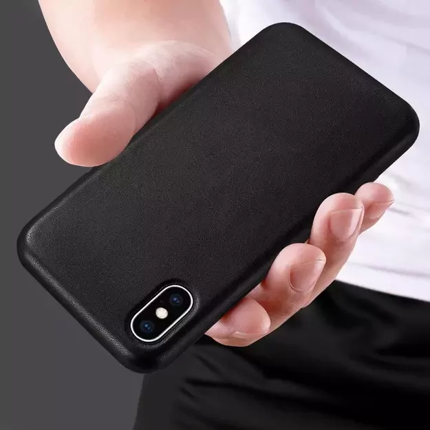 ECO Leather case cover for iPhone 12 Pro Max black 4