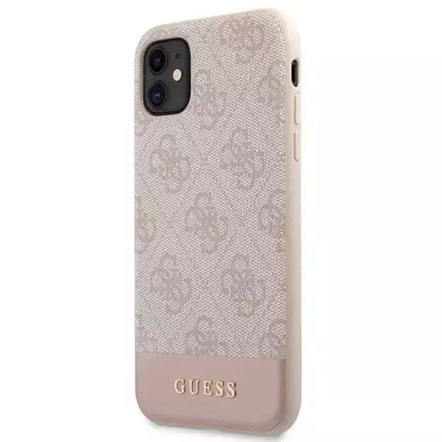 Guess 4G Stripe Collection Case for iPhone 11 / Xr 6.1&quot  - Pink 1