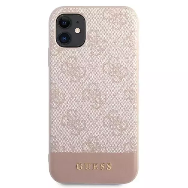 Guess 4G Stripe Collection Case for iPhone 11 / Xr 6.1&quot  - Pink 2