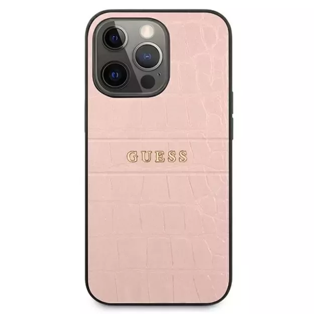 Guess Croco Strap Collection iPhone 13 Pro / 13 6.1&quot  Case - Pink 9