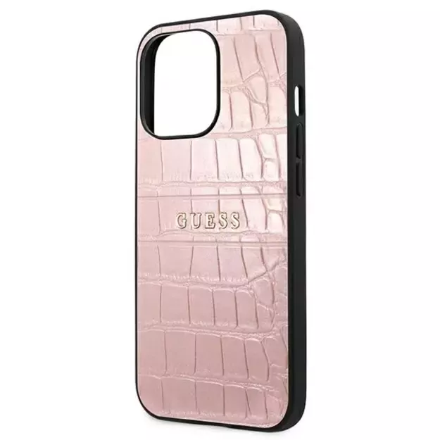 Guess Croco Strap Collection iPhone 13 Pro / 13 6.1&quot  Case - Pink 12