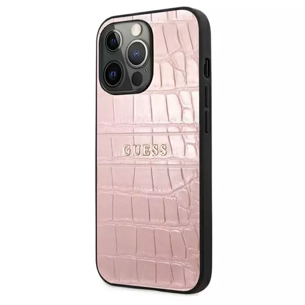 Guess Croco Strap Collection iPhone 13 Pro / 13 6.1&quot  Case - Pink 8