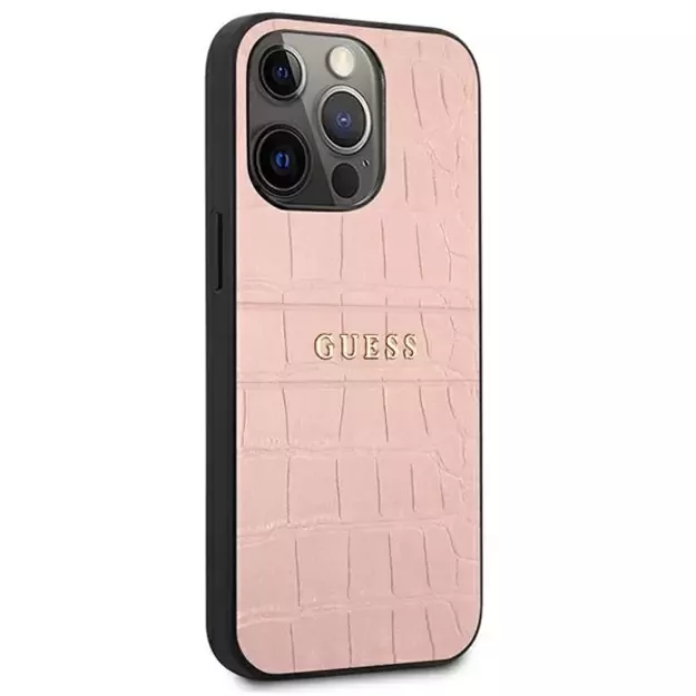 Guess Croco Strap Collection iPhone 13 Pro / 13 6.1&quot  Case - Pink 10