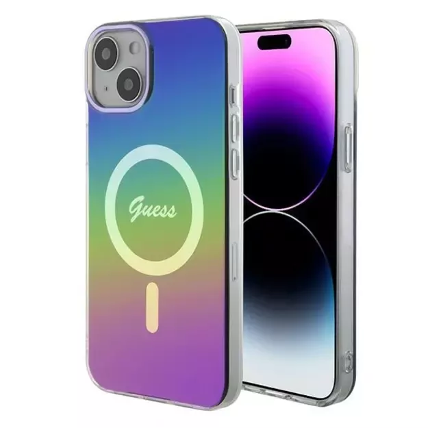 Guess IML Iridescent MagSafe case for iPhone 15 Plus / 14 Plus 6.7&quot  - multicolor