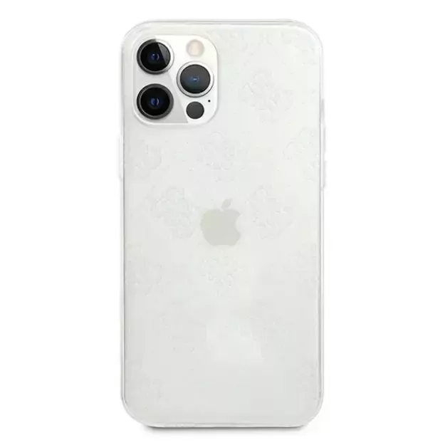 Guess GUHCP12L3D4GTR iPhone 12 Pro Max 6.7&quot  transparent hardcase 4G 3D Pattern Collection 9