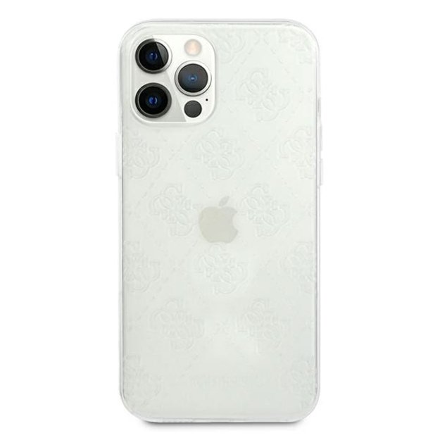 Guess GUHCP12L3D4GTR iPhone 12 Pro Max 6.7&quot  transparent hardcase 4G 3D Pattern Collection 2