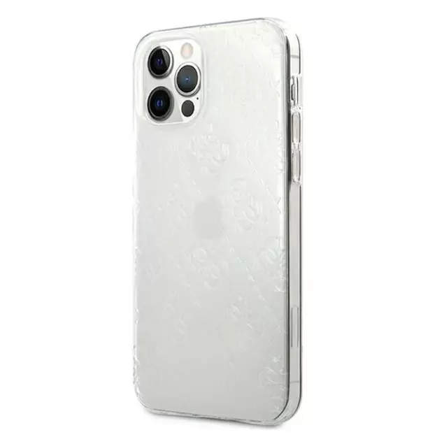 Guess GUHCP12L3D4GTR iPhone 12 Pro Max 6.7&quot  transparent hardcase 4G 3D Pattern Collection 8