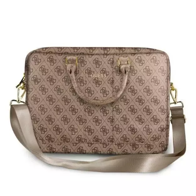Guess 4G Uptown bag for a 16&quot  laptop - brown